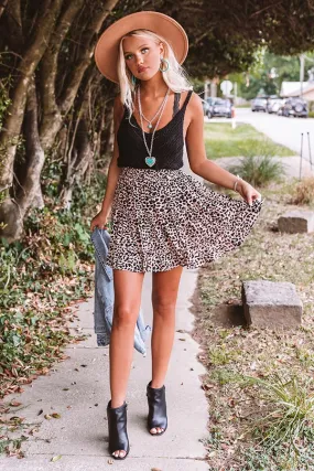 Chicago Times Leopard Skirt