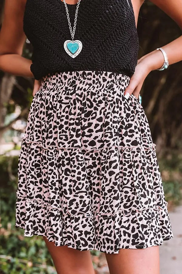 Chicago Times Leopard Skirt