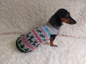 Christmas party pet outfit jumper,dog clothes christmas sweater,christmas gift for dog lovers knitted sweater.