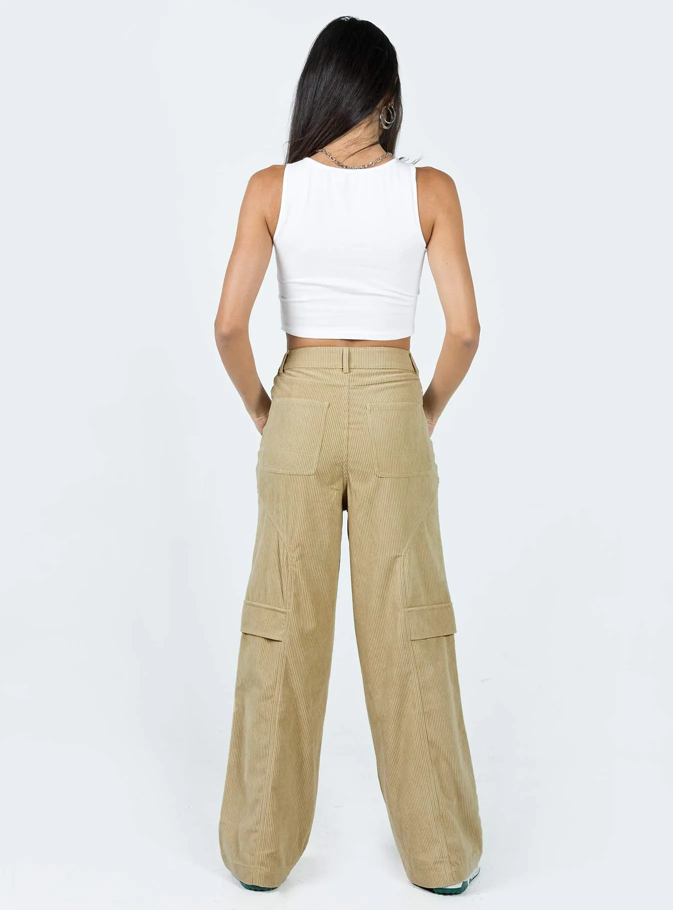 City Loop Cord Pants Beige