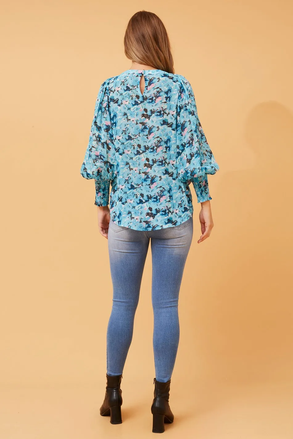 CLASSIC FLORAL PRINT BLOUSE