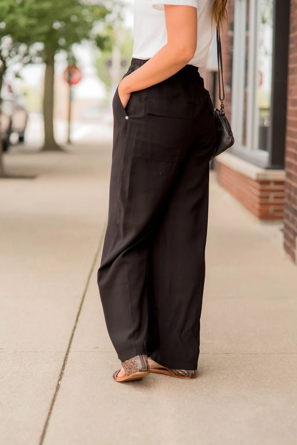 Classy Relaxed Large Pocket Pants