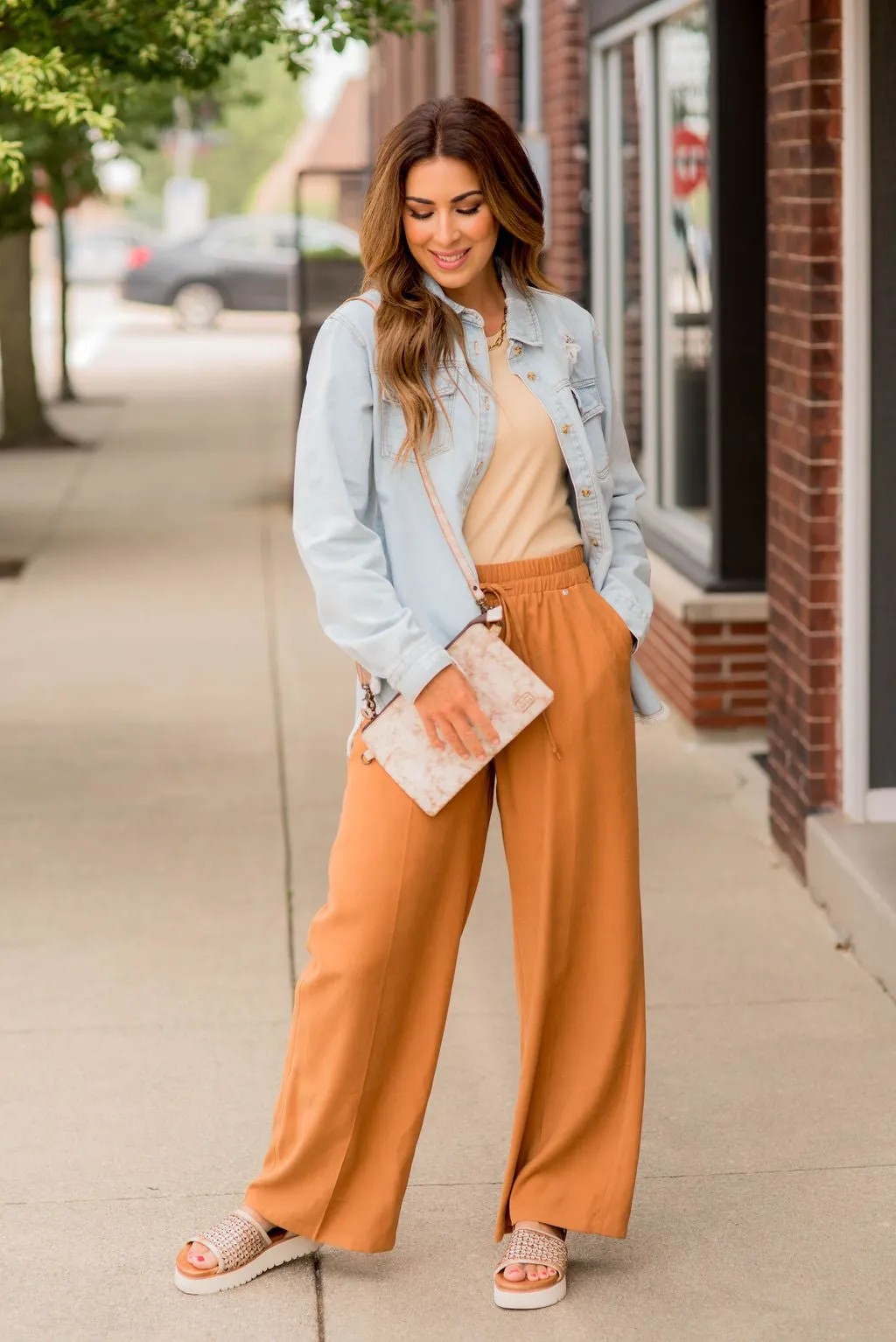 Classy Relaxed Large Pocket Pants