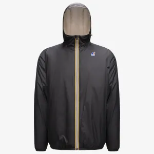 Claude Orsetto - Unisex Sherpa Lined Waterproof Full Zip Rain Jacket in Black Pure