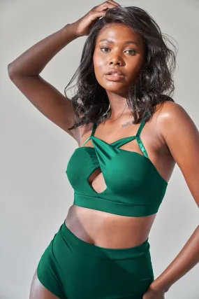 Cleo Bra Moss Green