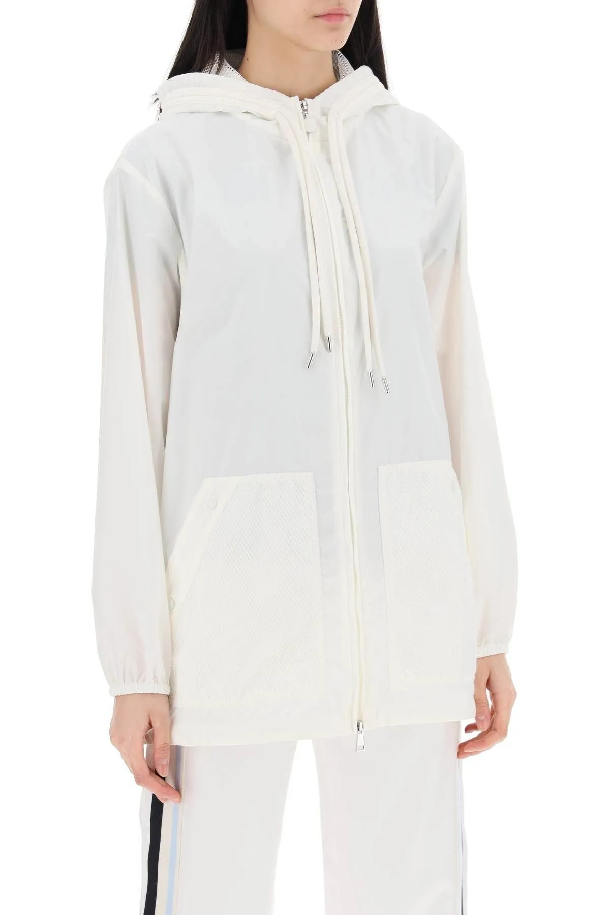 Coupe-Vent Moncler Iole Parka - Blanc - Femme