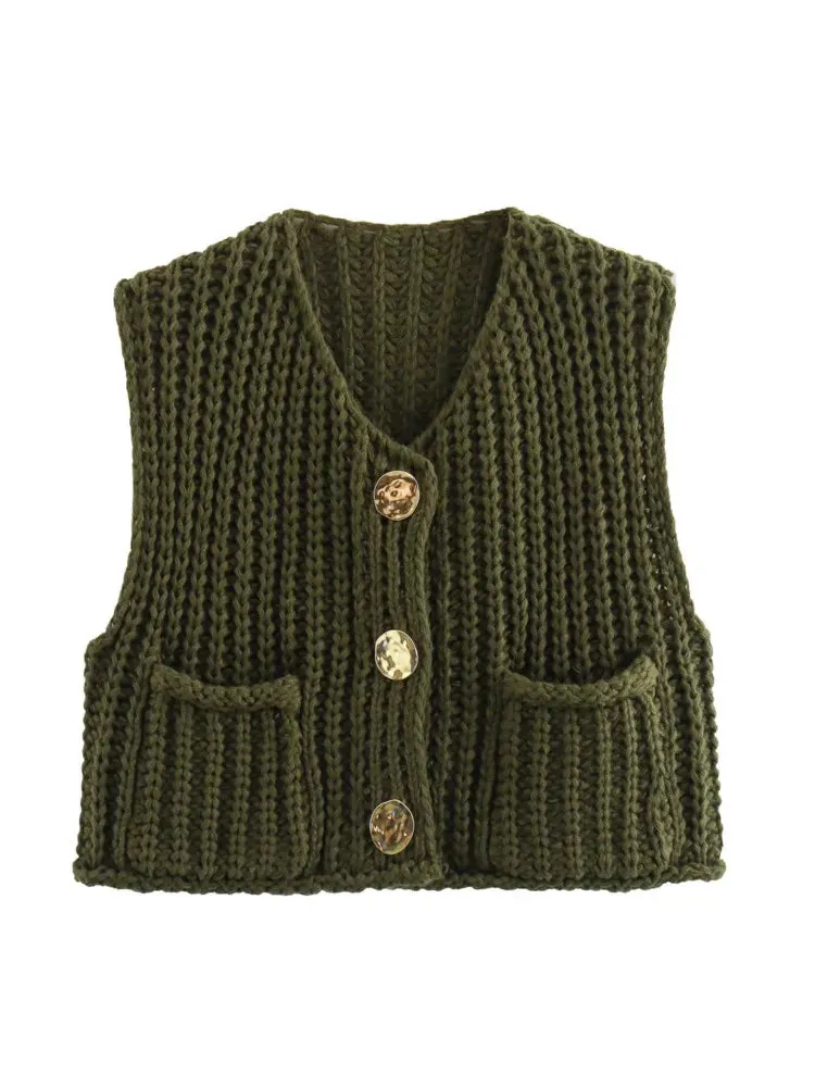 Cozy Knitted Casual Loose Single-breasted Stylish Comfortable Autumnal Fashionable Sweater