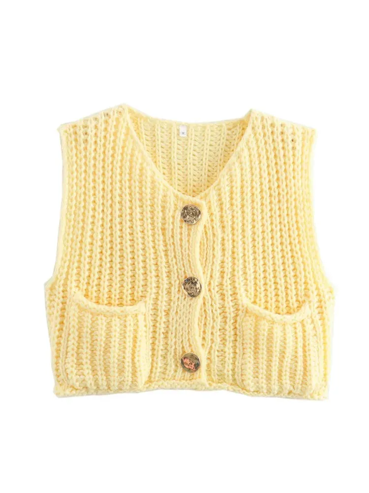 Cozy Knitted Casual Loose Single-breasted Stylish Comfortable Autumnal Fashionable Sweater