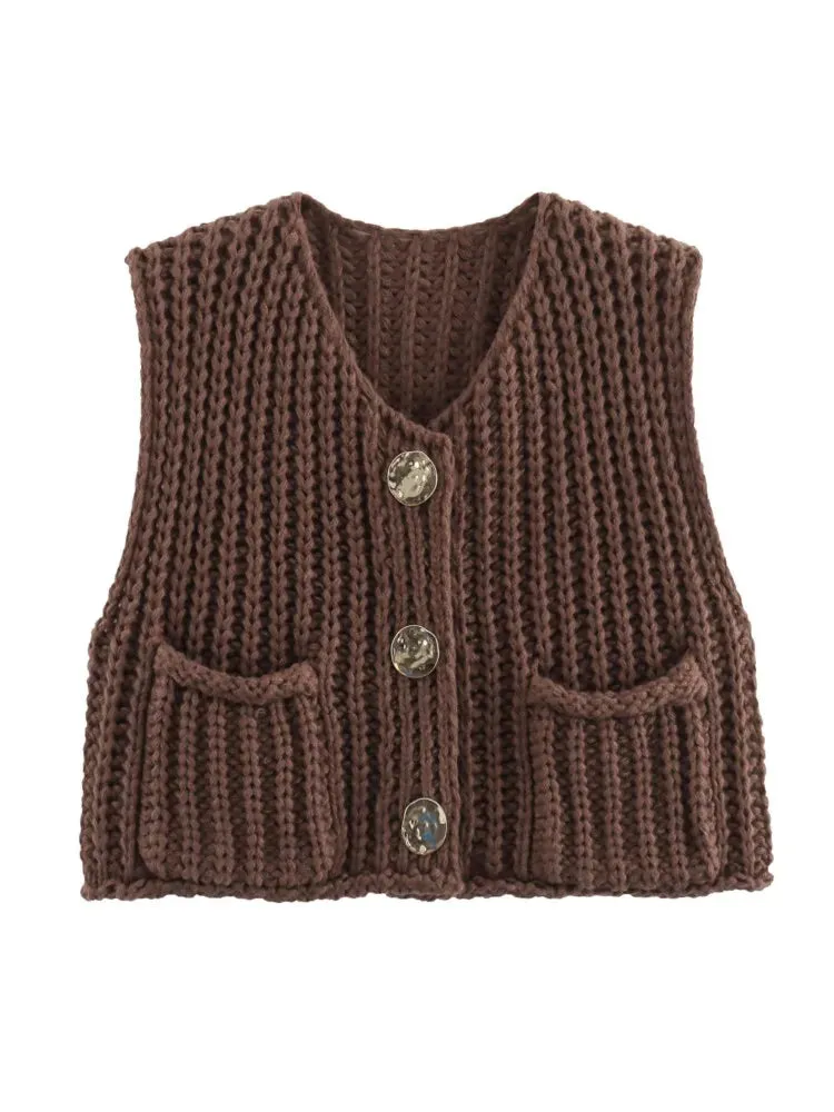 Cozy Knitted Casual Loose Single-breasted Stylish Comfortable Autumnal Fashionable Sweater