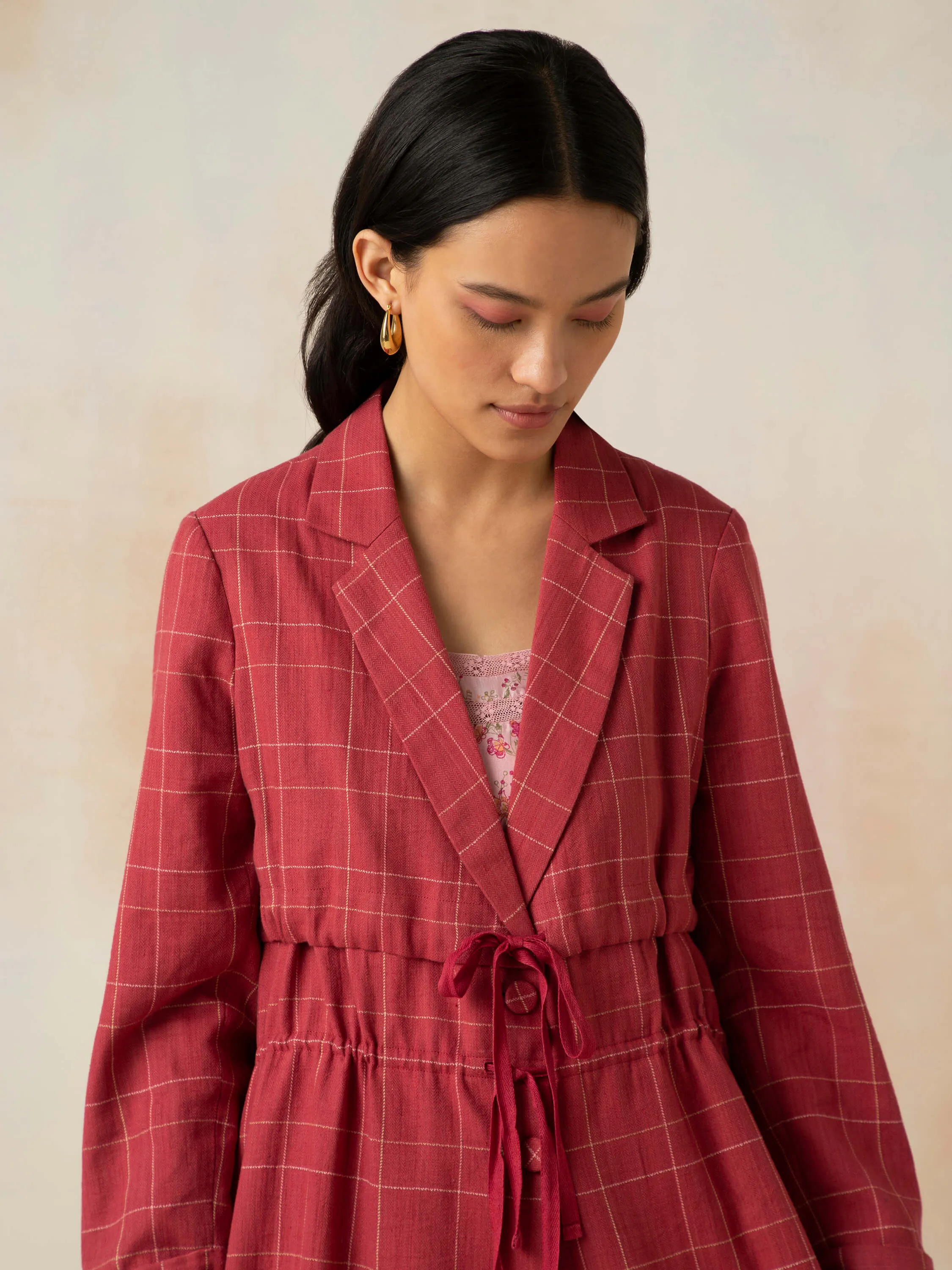 Crimson and Clover Trench Coat