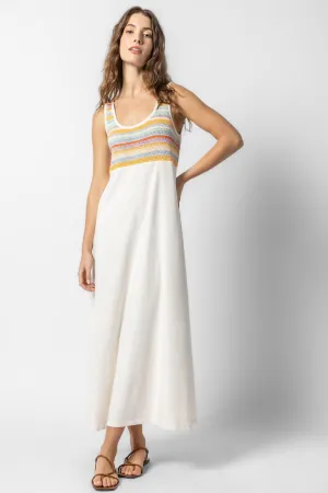 Crochet Insert Maxi Dress