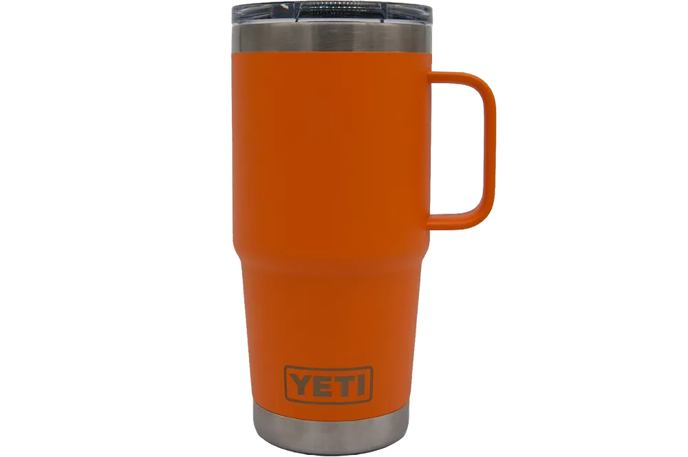 Custom YETI® 20oz Travel Mug with Stronghold™ Lid - Laser Engraved