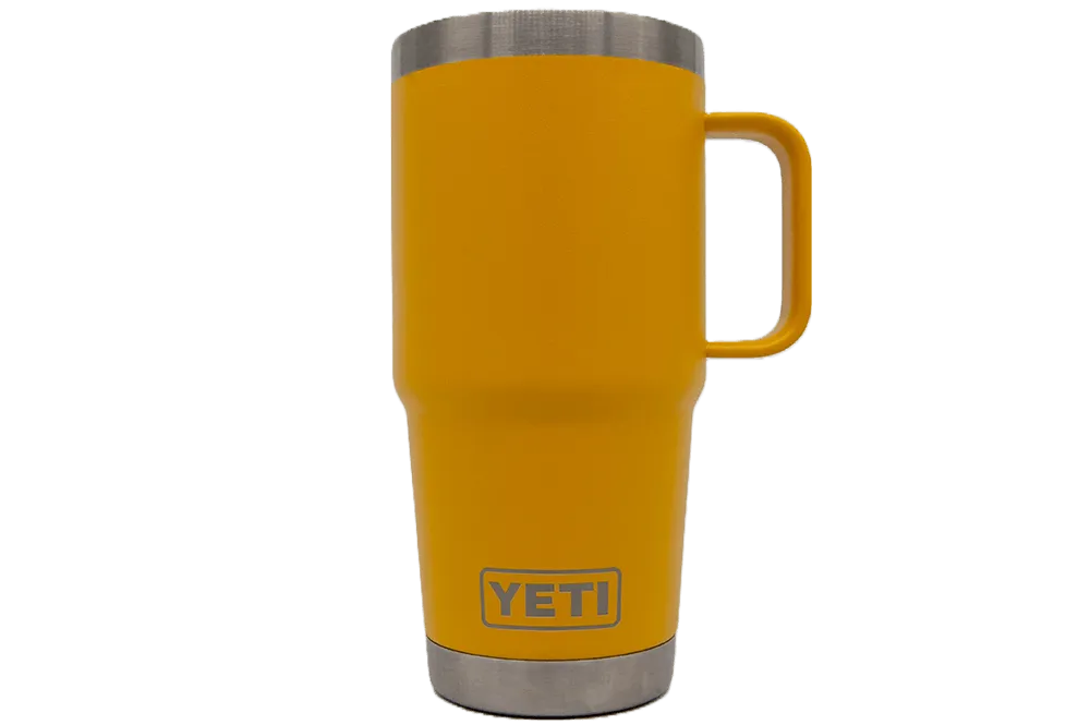 Custom YETI® 20oz Travel Mug with Stronghold™ Lid - Laser Engraved