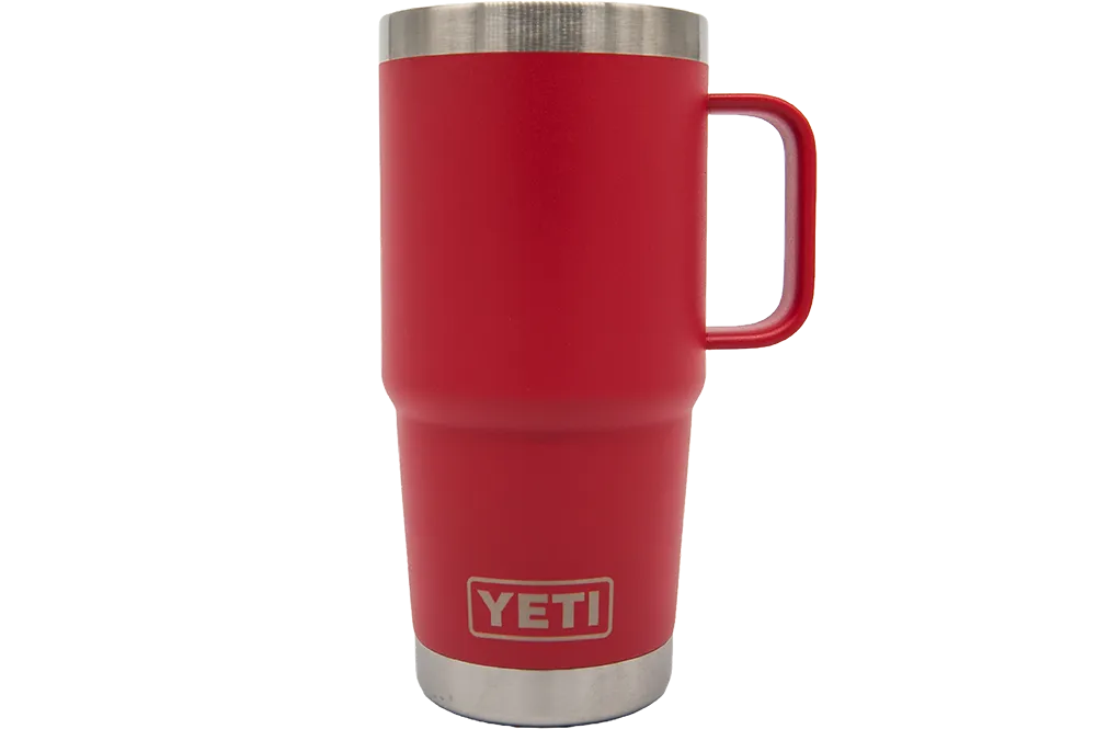 Custom YETI® 20oz Travel Mug with Stronghold™ Lid - Laser Engraved