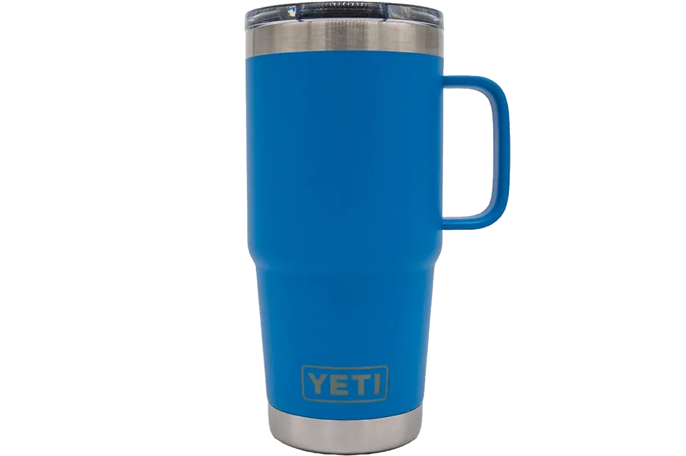 Custom YETI® 20oz Travel Mug with Stronghold™ Lid - Laser Engraved