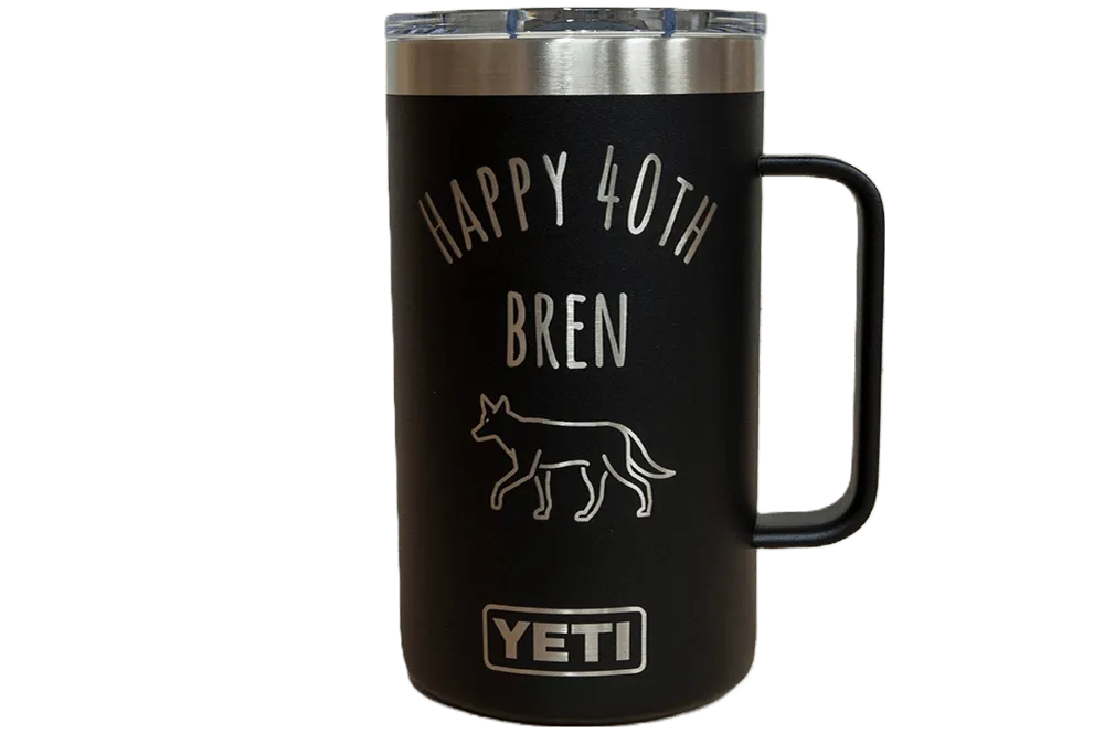 Custom YETI® 24oz Mug - Laser Engraved