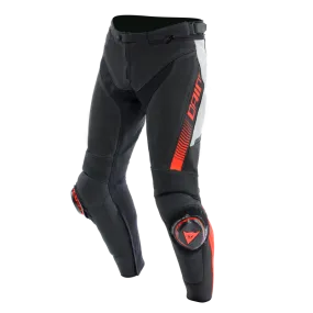 Dainese Super Speed Perforated Leather Pants Black/White/Red