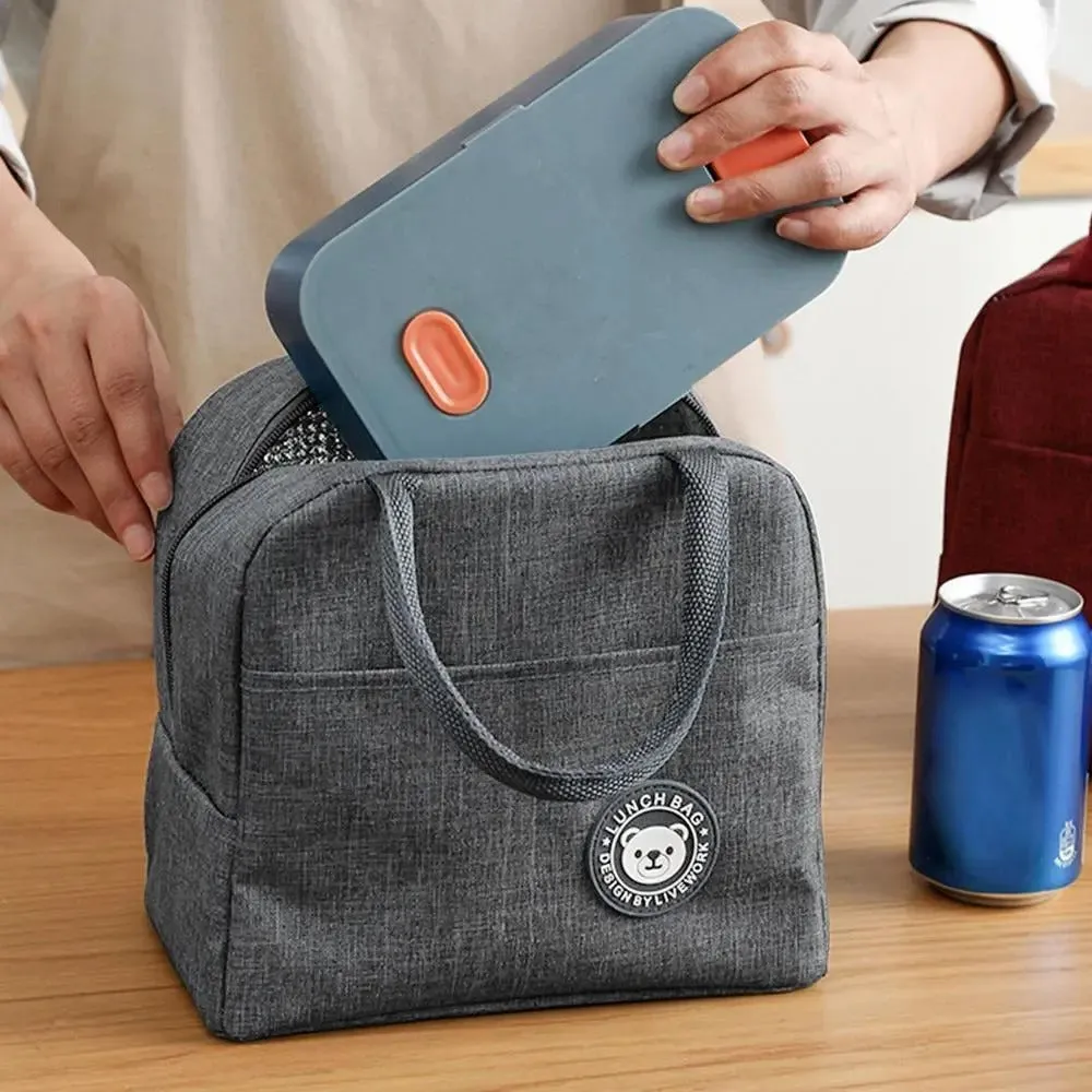 Delicate Texture Water-resistant thermal  Insulated Lunch Bag