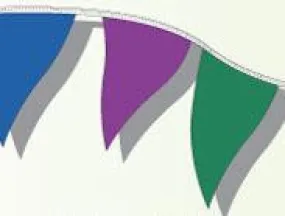 Deluxe 105' Pennant 12" x 9"