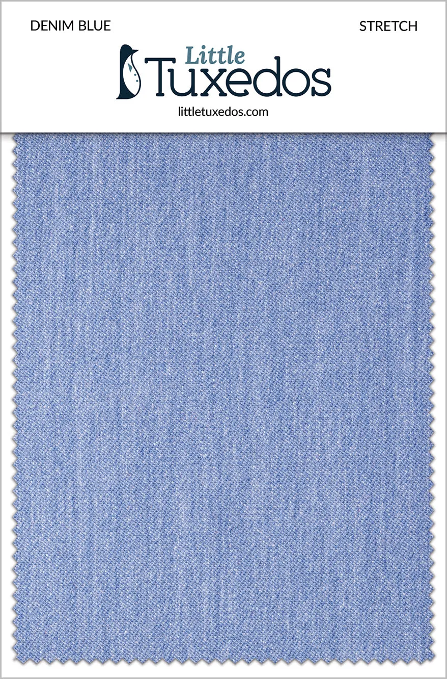 Denim Blue Stretch Fabric Swatch