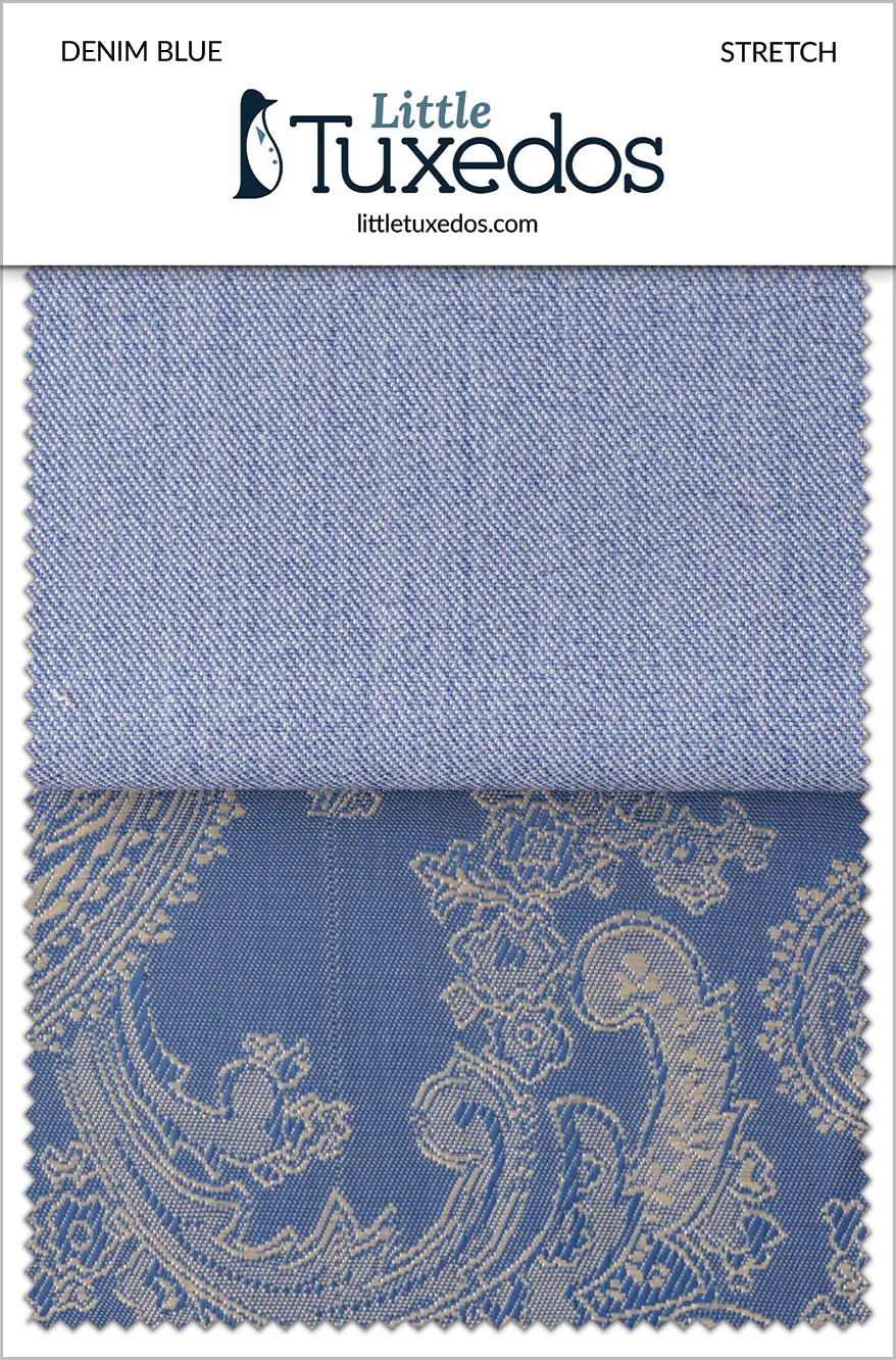 Denim Blue Stretch Fabric Swatch