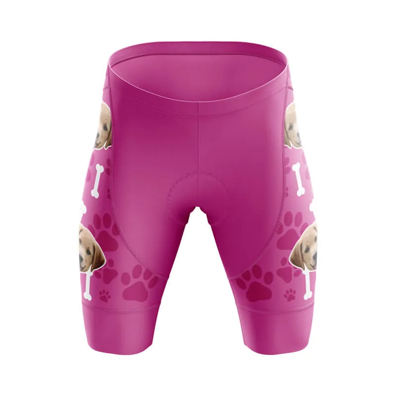 Dog Custom Face Bib & Shorts (Pink)