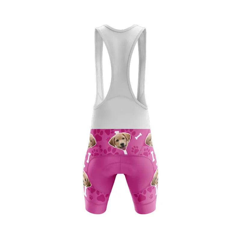 Dog Custom Face Bib & Shorts (Pink)