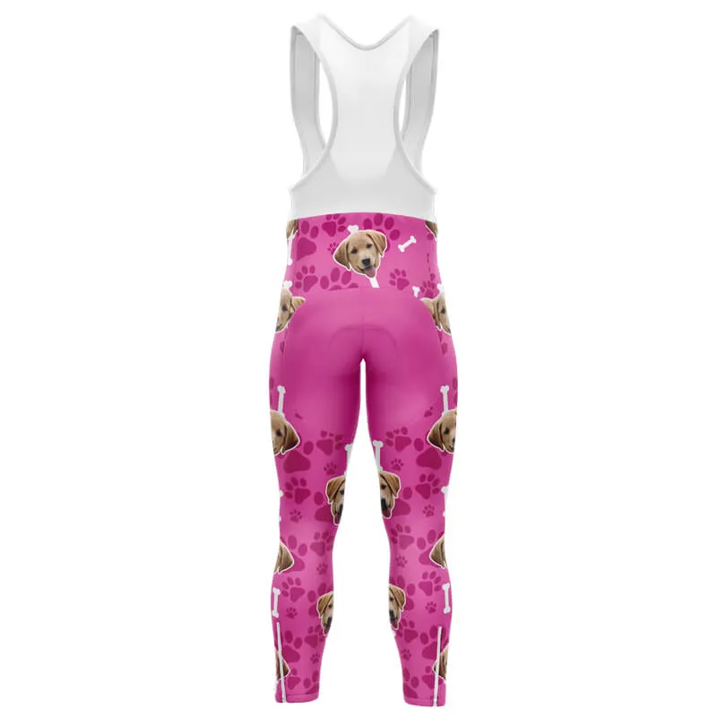 Dog Custom Face Bib & Shorts (Pink)