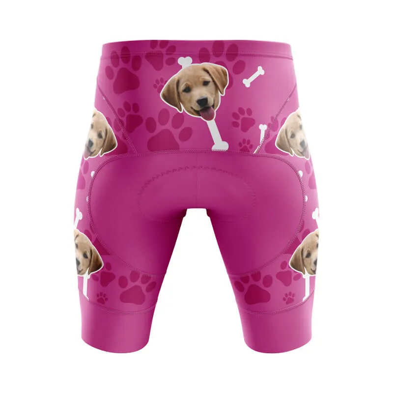 Dog Custom Face Bib & Shorts (Pink)