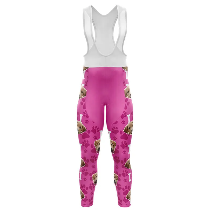 Dog Custom Face Bib & Shorts (Pink)