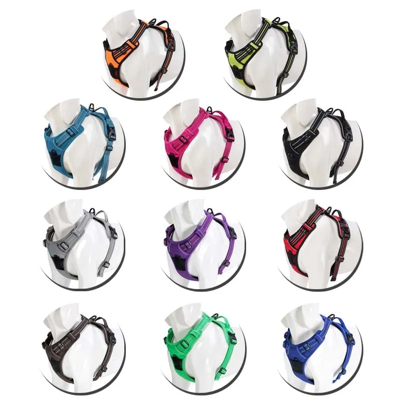 Dog Harness Adjustable Safety Nylon Large Pet Dog