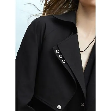 Double Layer Collar Knee-Length Trench Coat