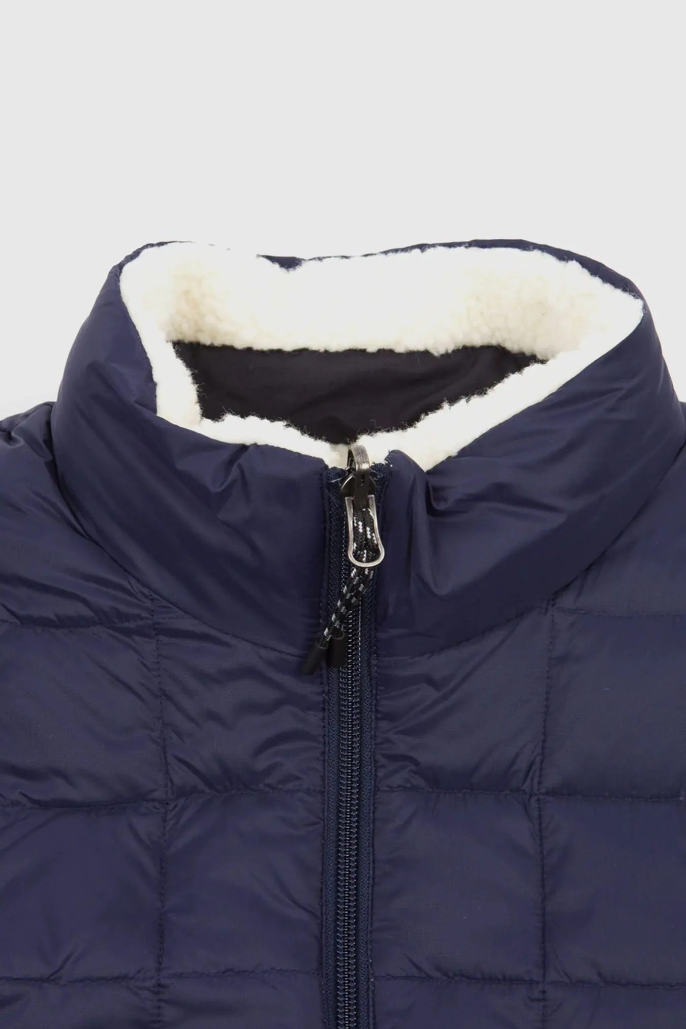 Down x Boa Reversible Jacket - Navy/Ivory