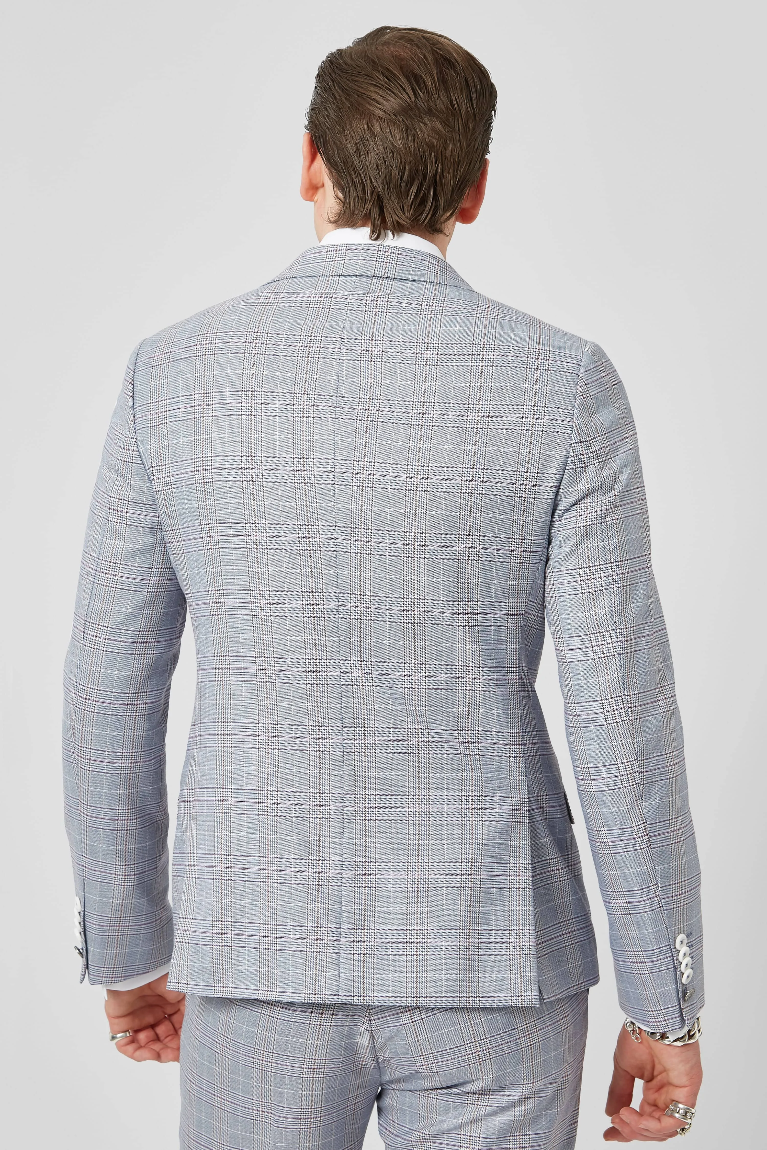 Earlswood Slim Fit Blue Check Jacket - ARCHIVE