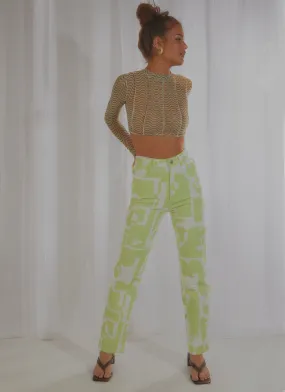 Electric Avenue Pants - Lime