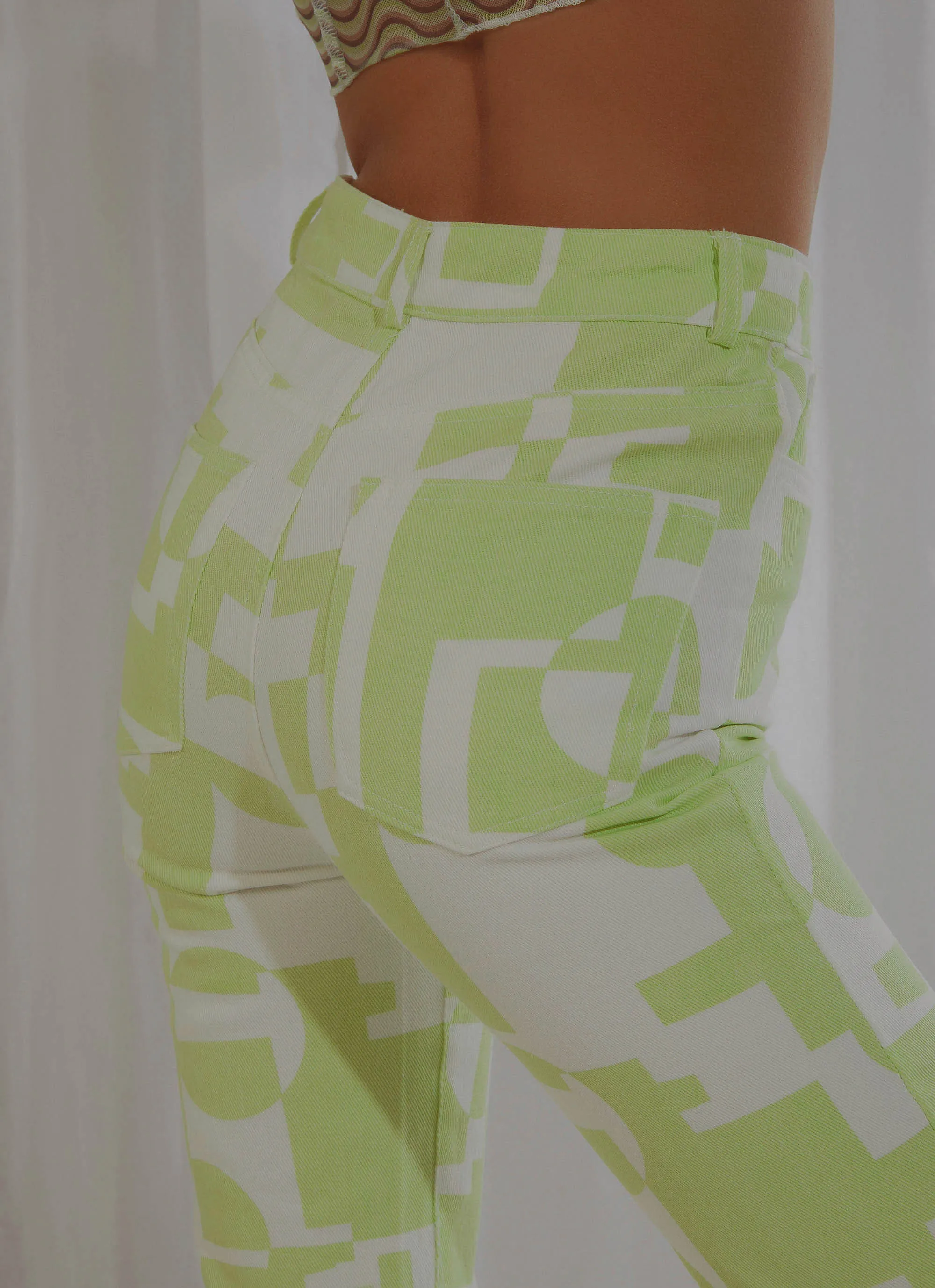 Electric Avenue Pants - Lime