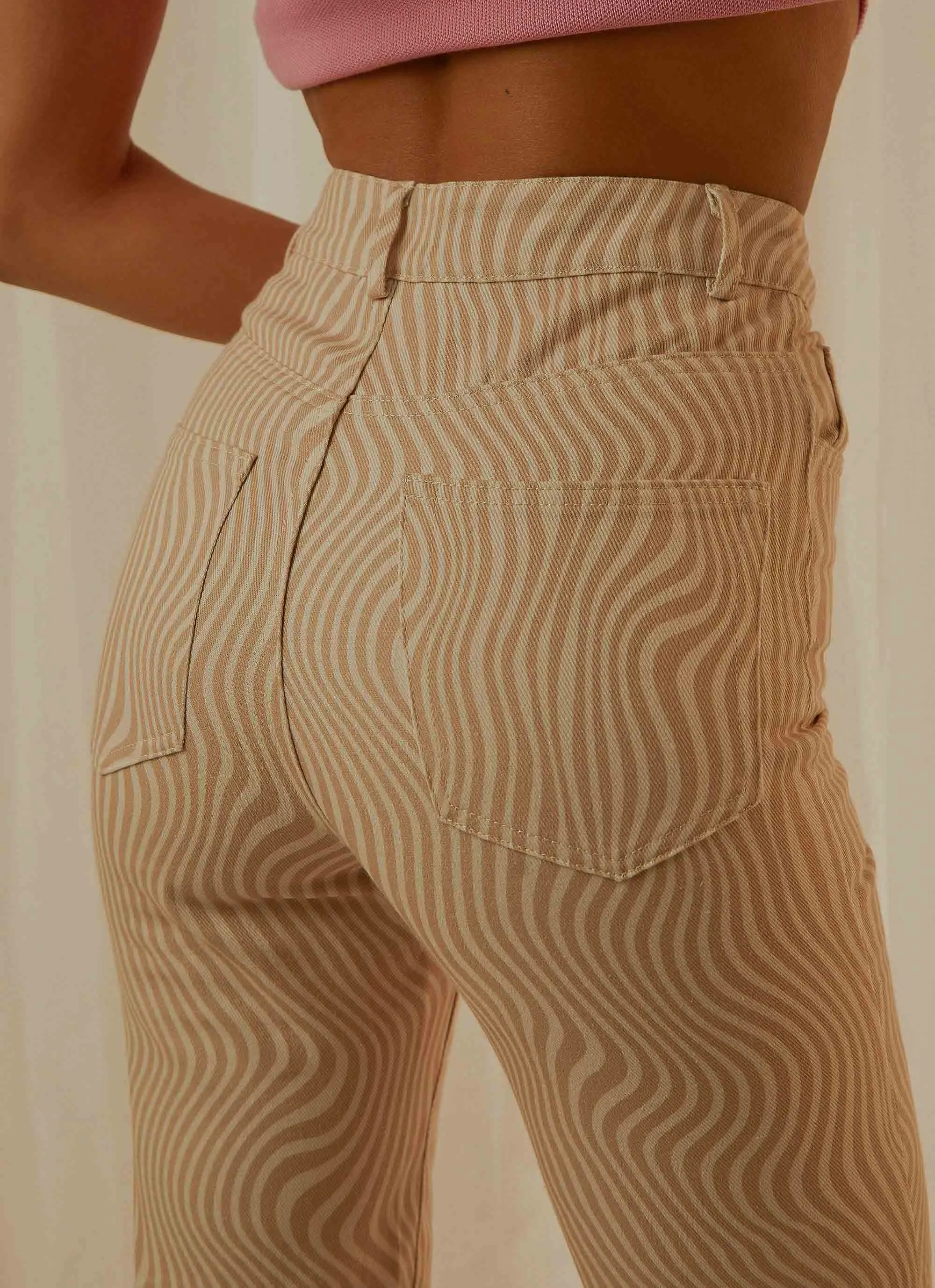 Electric Avenue Pants - Neutral Wave