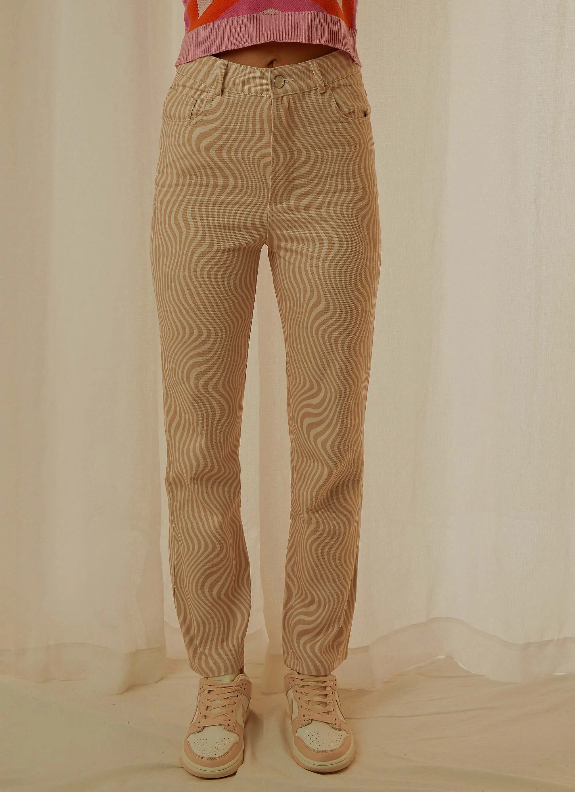 Electric Avenue Pants - Neutral Wave