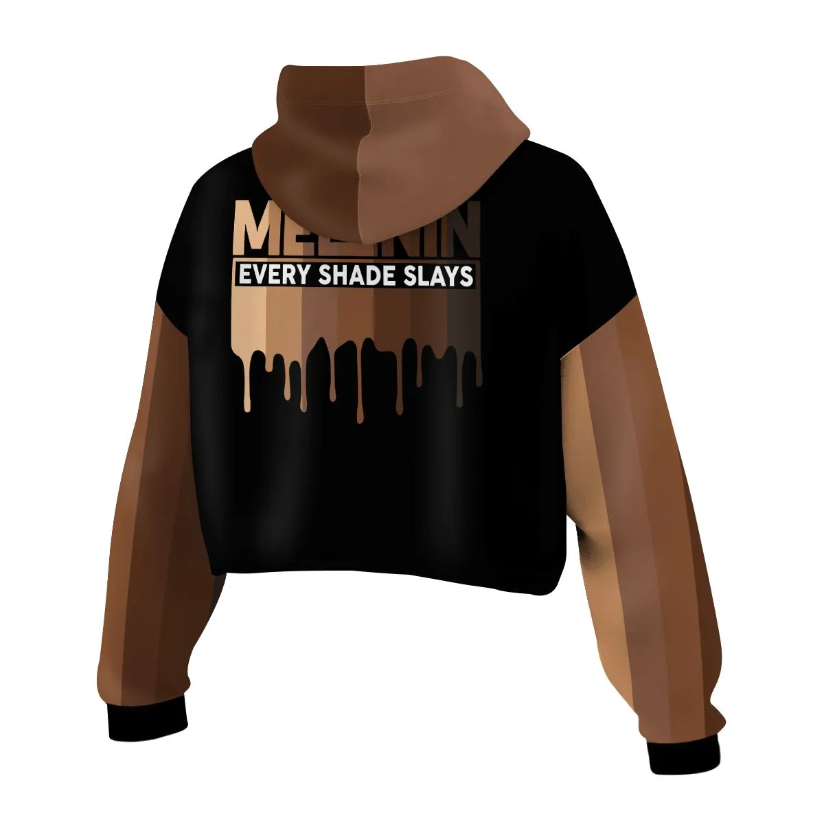 Every Shade Slays Melanin Cropped Hoodie