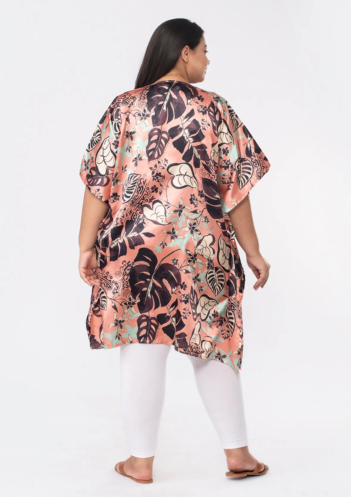 Exclusive Print Short Kaftan With Pocket