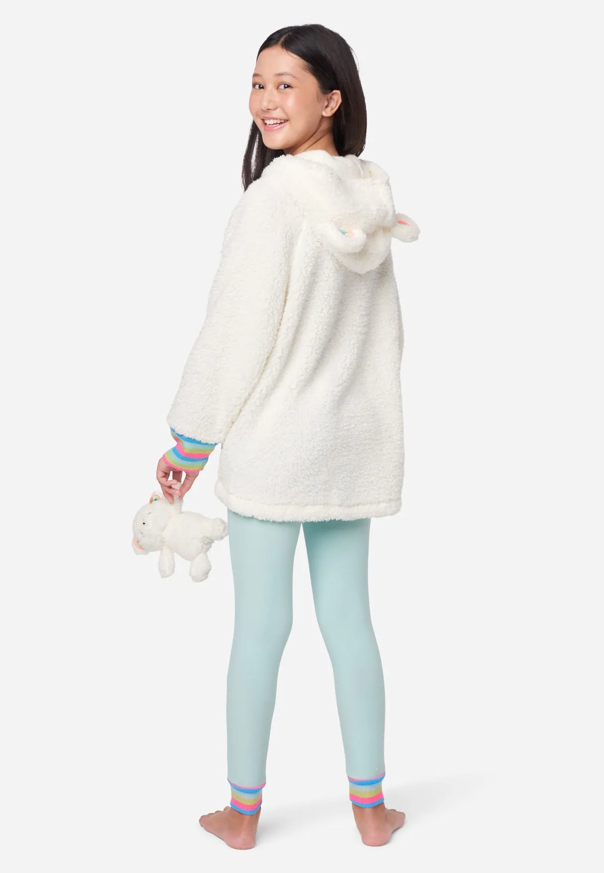 Faux Sherpa Color Block Pajama Set