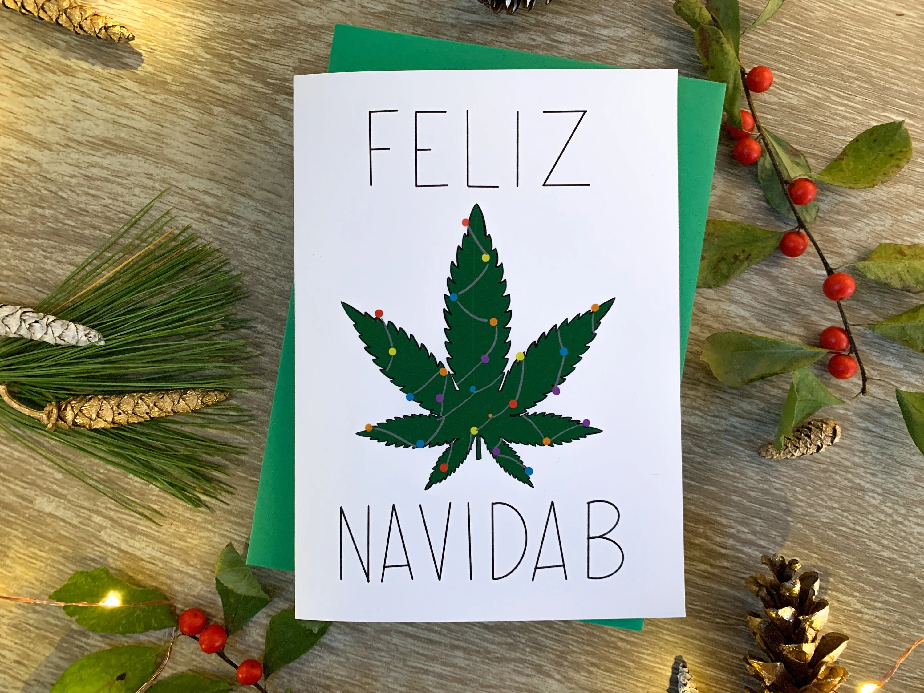 Feliz Navidab Greeting Card