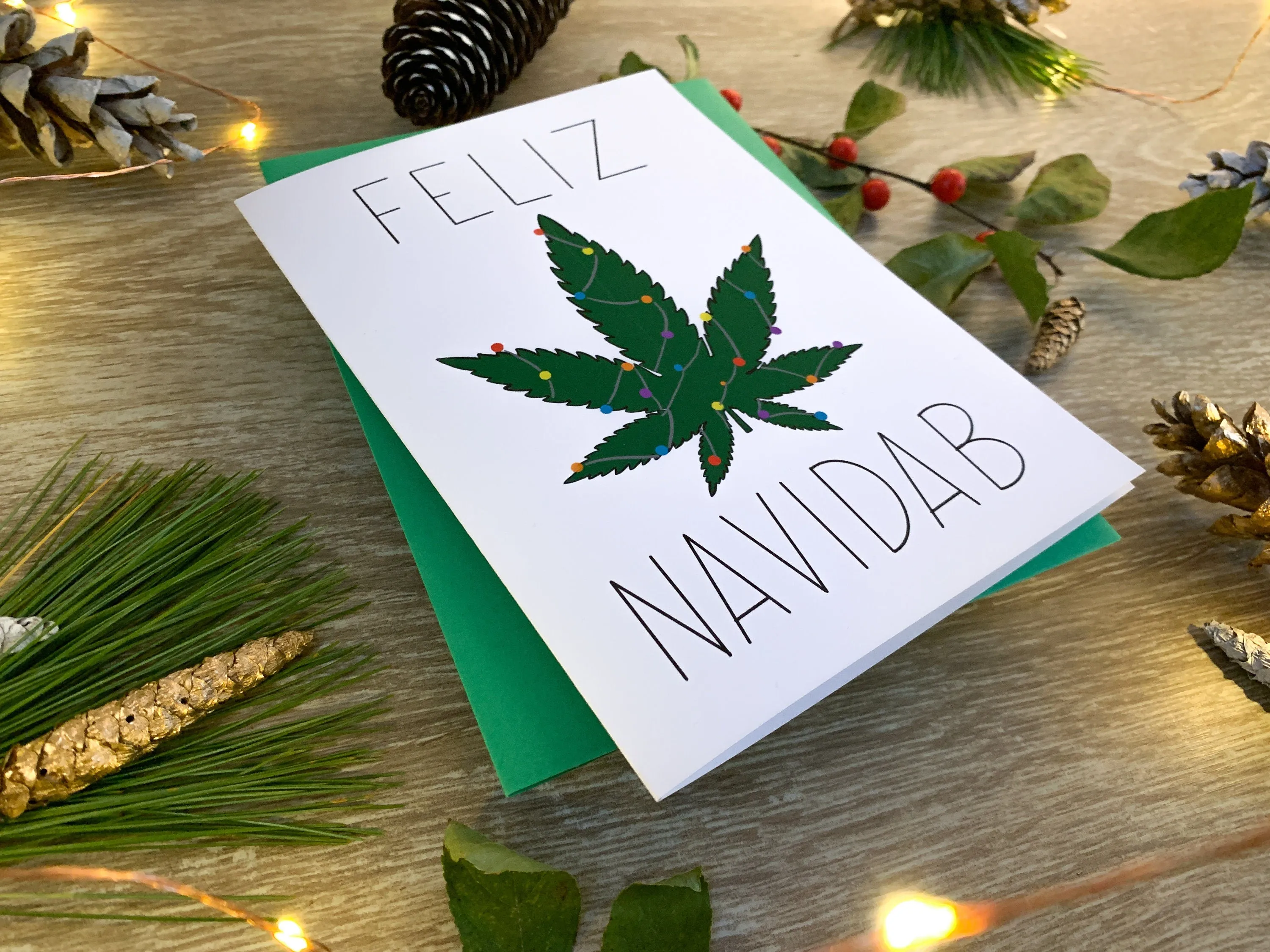 Feliz Navidab Greeting Card