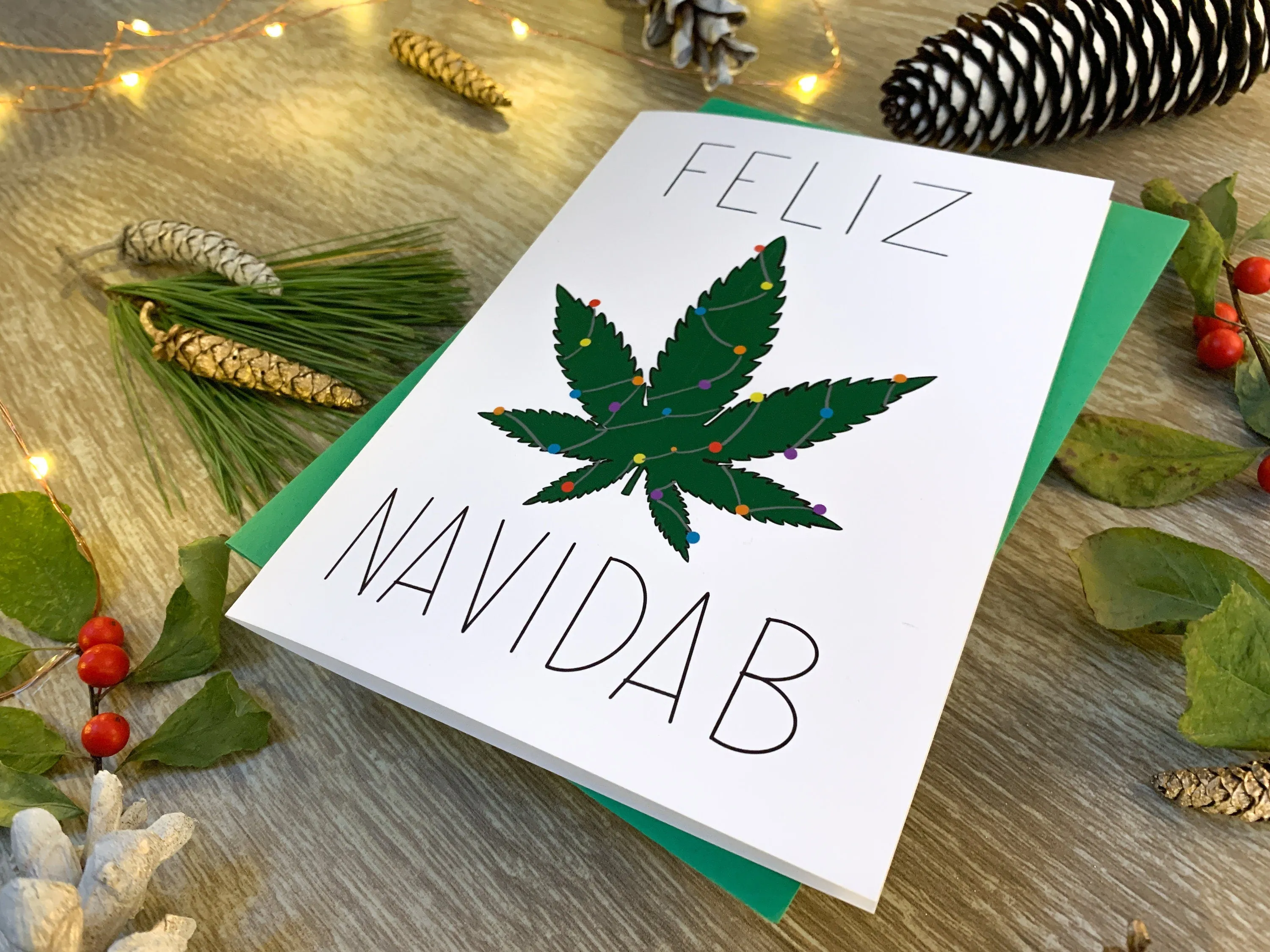 Feliz Navidab Greeting Card