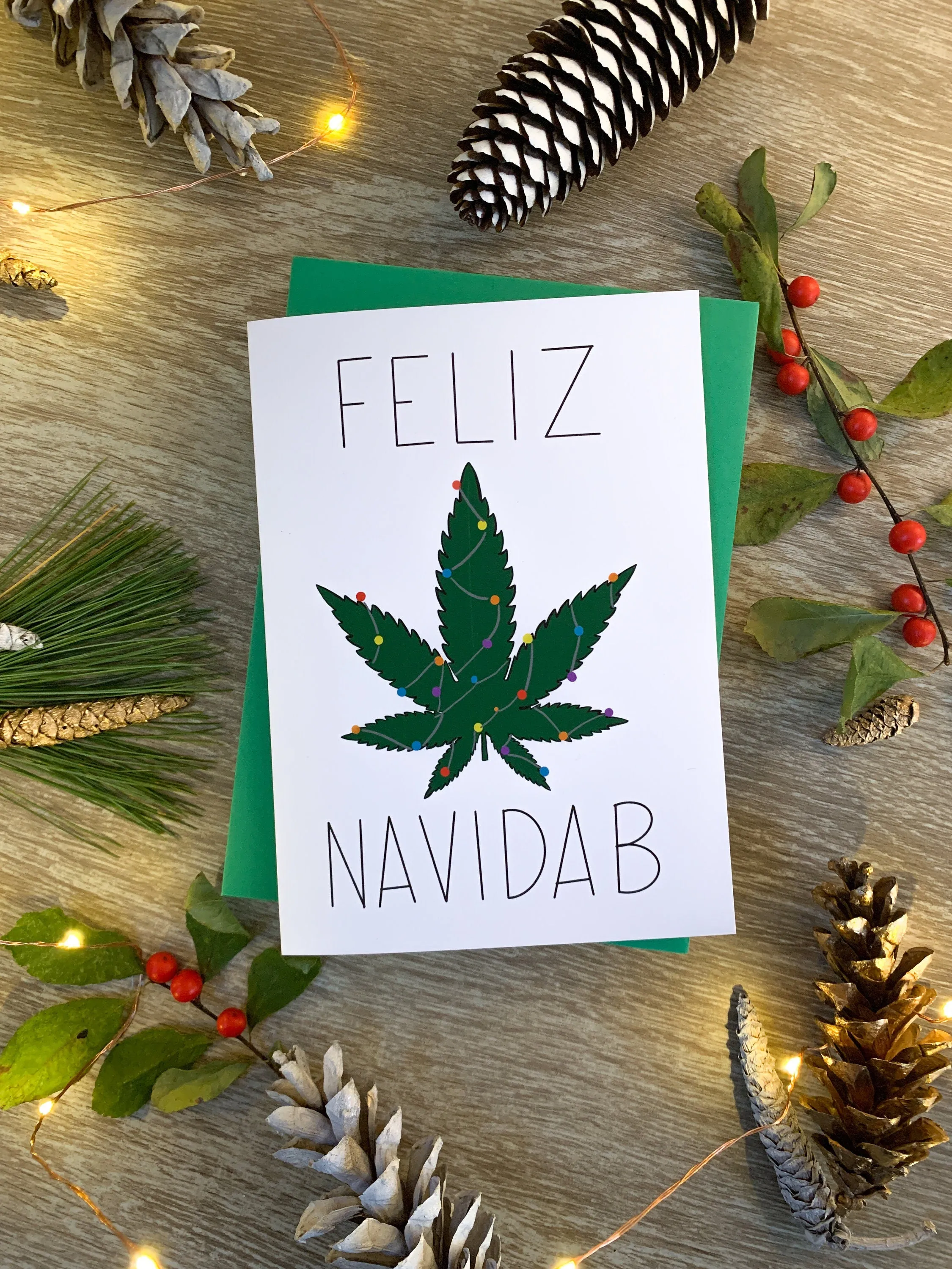 Feliz Navidab Greeting Card