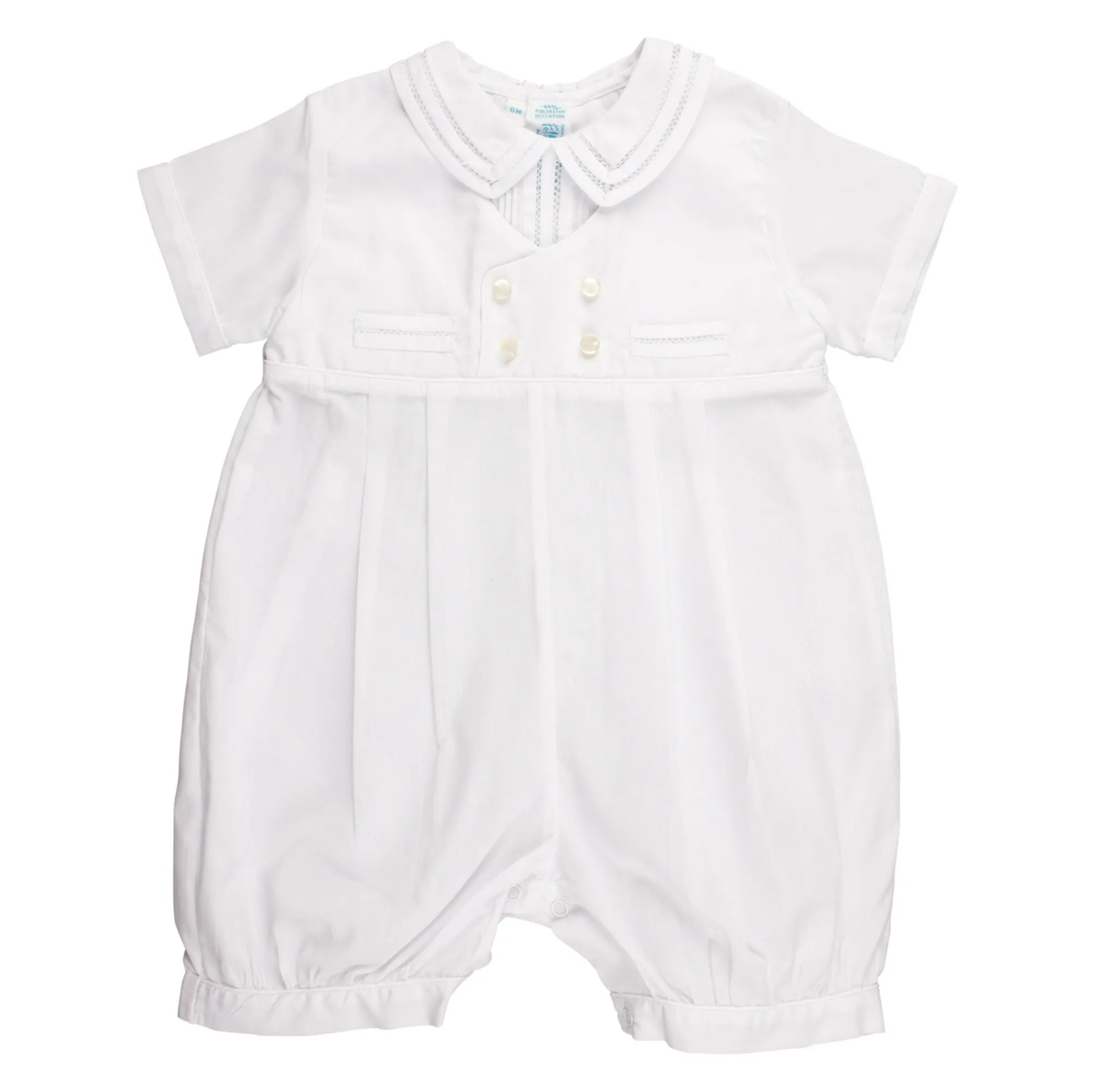 Feltman Brother White Mock Vest Shortall  24m 97417