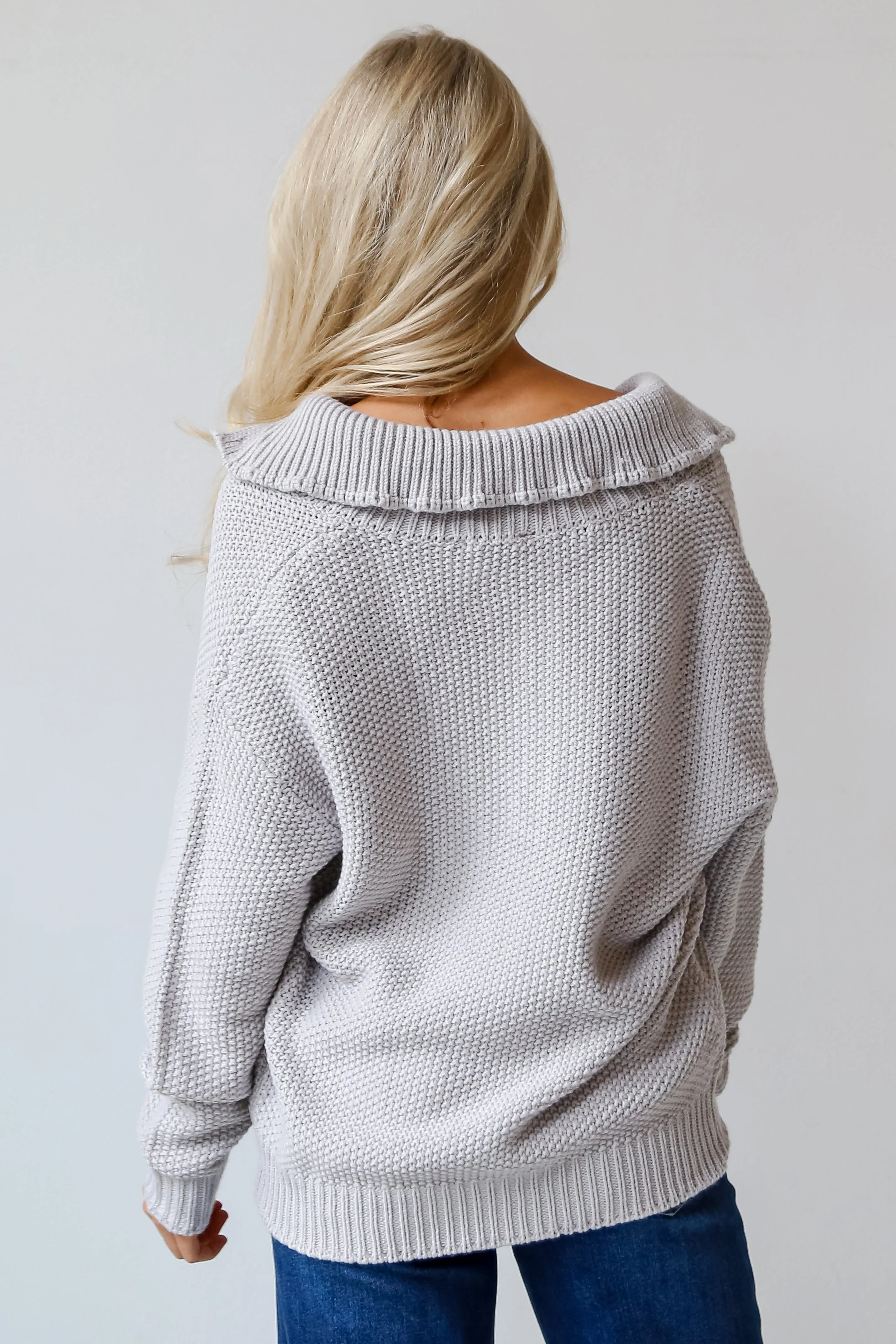 FINAL SALE - Taylor Collared Oversized Sweater