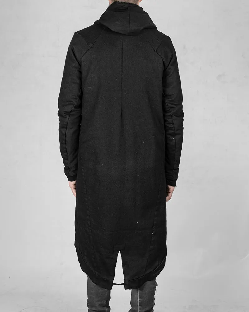 Fishtail parka coat black