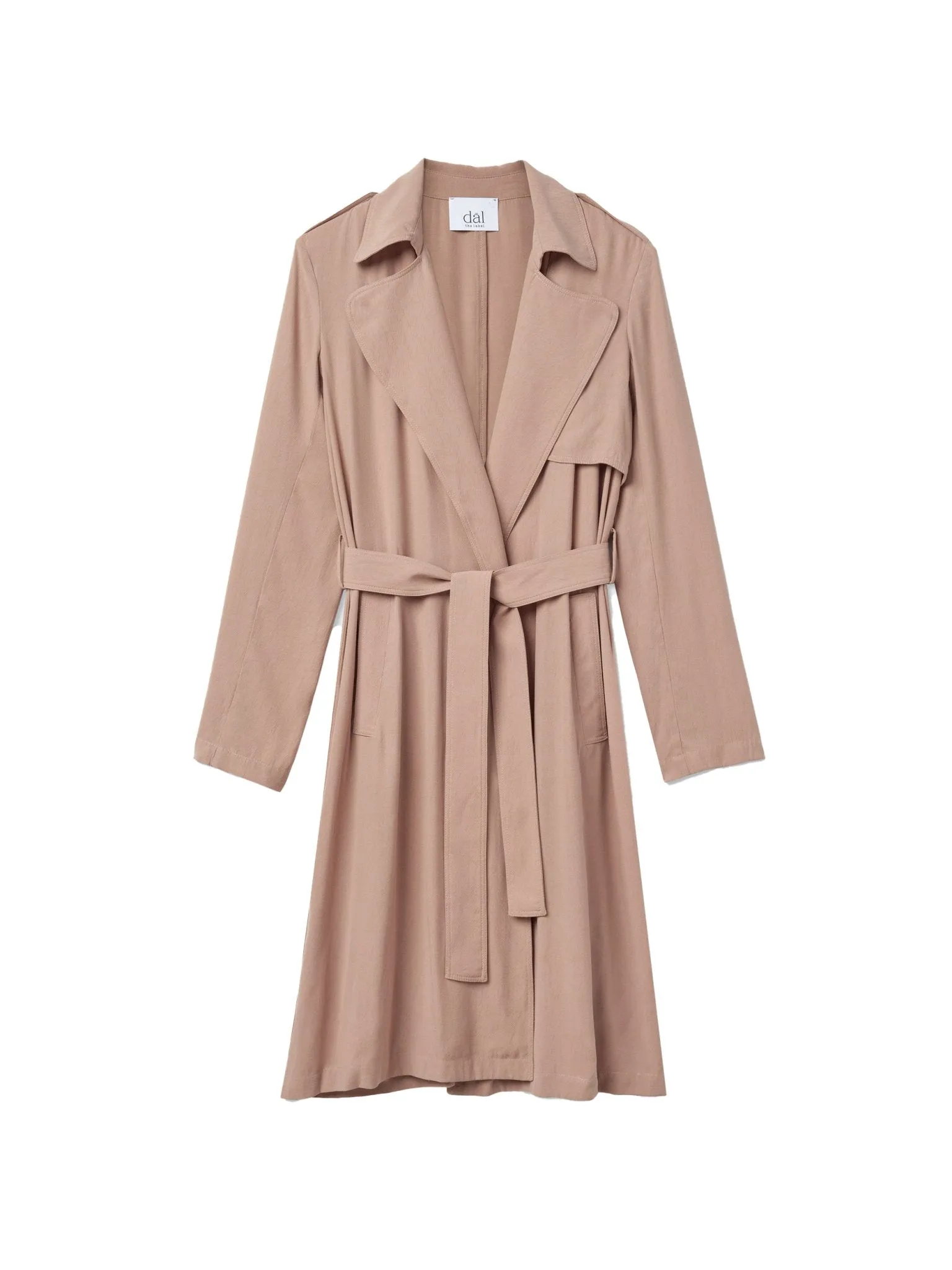 Flowy Lapel Trench Coat