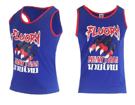 FLUORY TF10 Boxing Sports Vest Tank Top XS-XXXL Blue